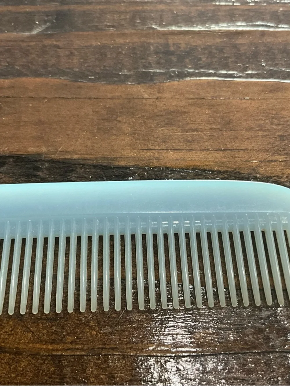Vintage Light Blue Plastic Comb Nylon by DuPont MCM